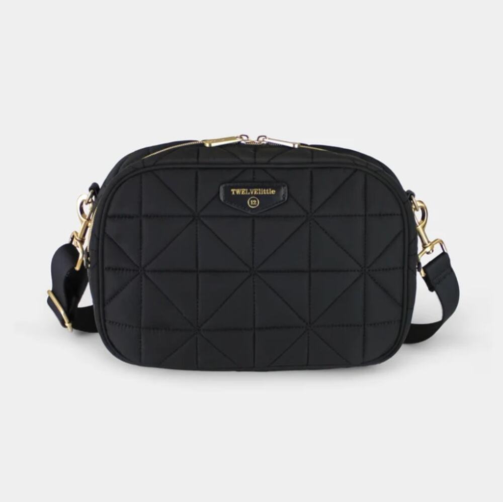 12Little Diaper Clutch 3.0 in Black — Vegan Leather Crossbody